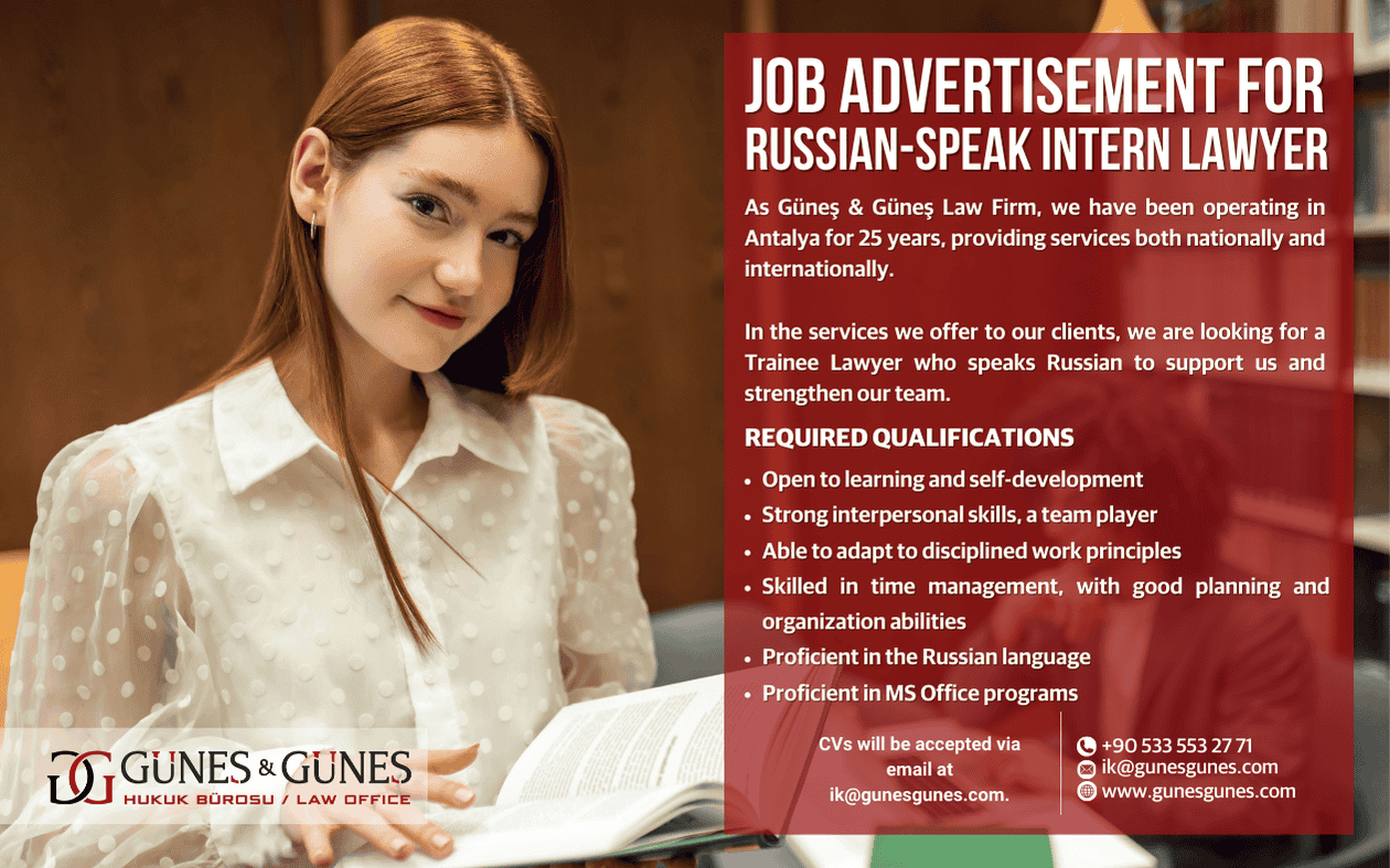 Trainee Lawyer Job Advertisement (Fluent in Russian)